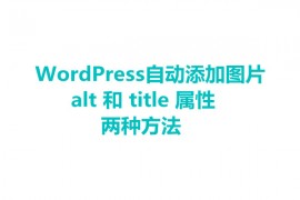 WordPress自动给文章添加图片 alt 和 title 属性两种方法——秒云创业网