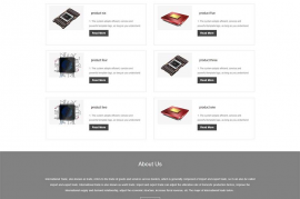 电子芯片类电子元件英文网站-pbootcms模板源码——秒云创业网